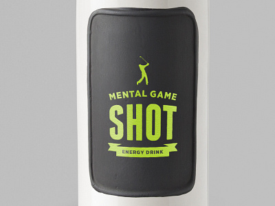Mental Game Shot Mockup clean color food packaging graphic design logo design minimal packaging