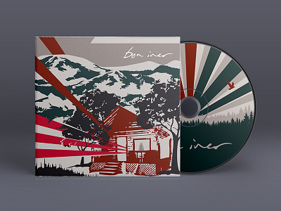 BON IVER - ALBUM COVER REDESIGN albums bon iver matt harvey music mwhstudios