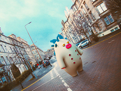 God monster 3d 3dart cute edinburgh illustrations little monsters monsters scotland