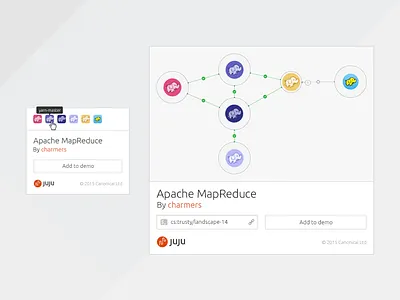 Juju embeddable cards card design embed embeddable ubuntu ui ux widget
