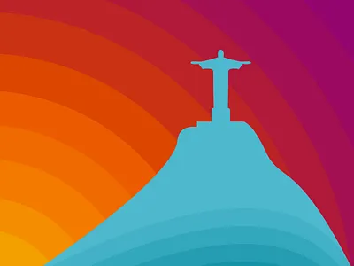 Corcovado illustration olympics paralympics rio rio2016 riodejaneiro