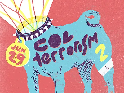 Colter Freeman - Comedy Show #2 comedy dog illustration poster