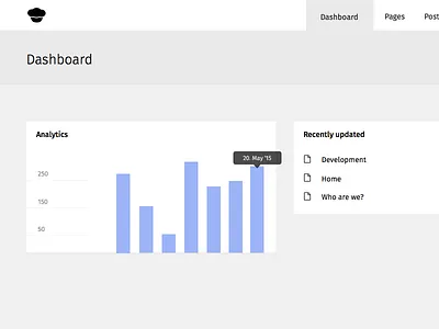Dashboard Desktop analytics details overview
