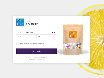 Checkout payments product responsive ui user interface visual design web