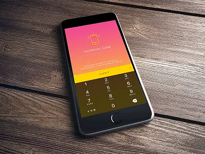 Validation Code app design ios sketch social ui user interface validation