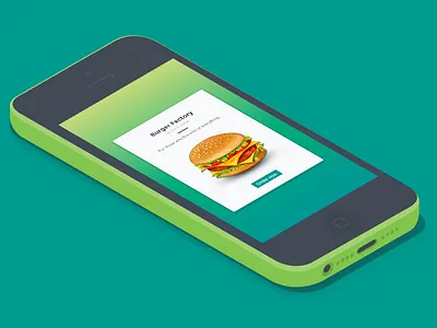 Burger Factory fun ios popup ui