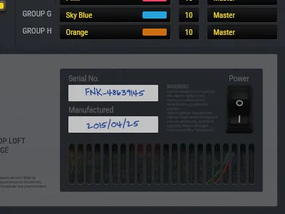 UI Details - Config Screen design drum machine kontakt music synth ui