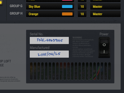 UI Details - Config Screen design drum machine kontakt music synth ui