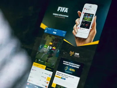 Fifa Mobile App concept approach - UI design app approach concept design designer fifa football mockup soccer ui ux worldcup