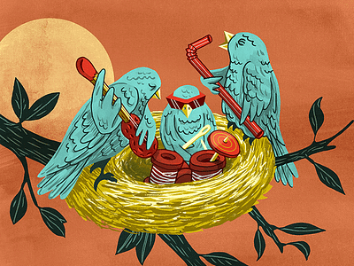 The Birds birds illustration music recording