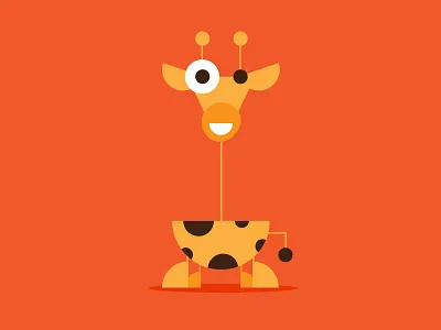 Animal Illustrations animals bird giraffe illustration kids monkey vector whale