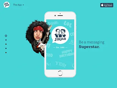 JibJab App - The Website app design branding jibjab design web design