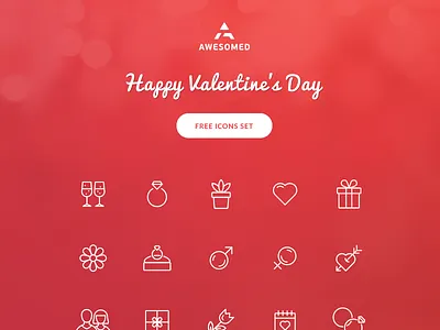 Free Valentine's day icon set free happy icon illustration love valentine wedding
