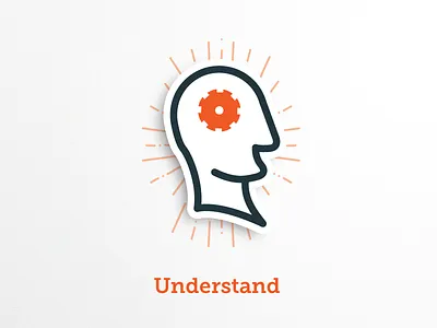 Understand Badge badge cog gear icon knowledge think understand