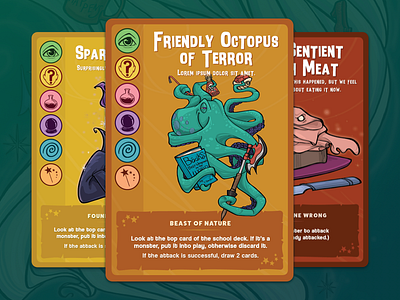 Wizard School - Monster Cards board games card games dftba dftba games kickstarter tabletop wizard school