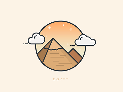 Egypt desert egypt icon location places sunny