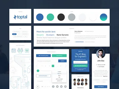 UI Kit concept design kit toptal.com ui