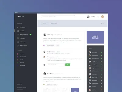 Educational Social Platform app application dashboard education interface message school social ui