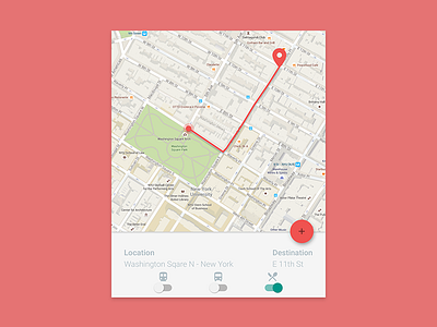 Google map Location Tracker 2d dailyui google location map tracker ui