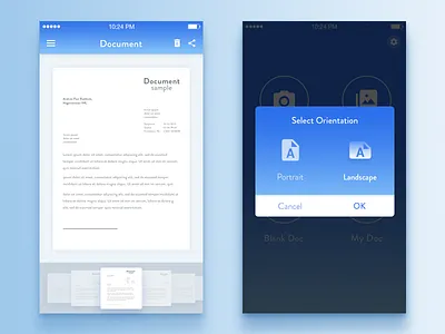 Signature iOS App - UX/UI design alert digital signature business mobile camera clean minimal capture delete ios card ui icon electronic sign app esignature ios userinterface popover minimalist interfaces pattern share design ux document passionate