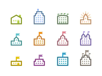 Community Icons flat icons illustrator ui vector