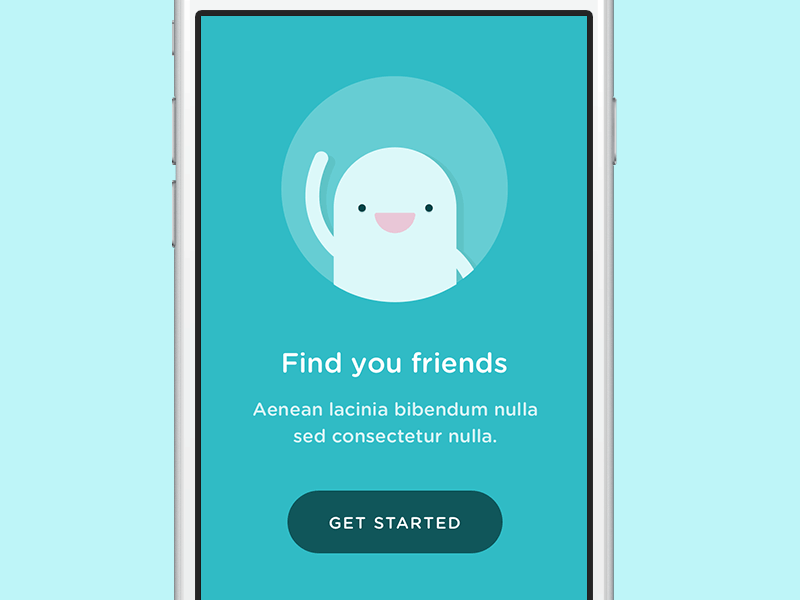 App walkthrough app clean design fun illustrations ios iphone minimal walkthrough