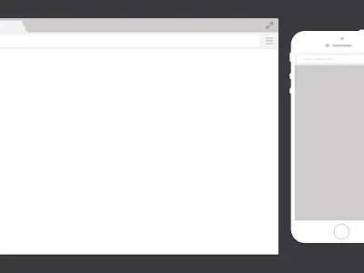 Desktop and Mobile Browsers browser chrome desktop freebie iphone mobile safari tablet vector