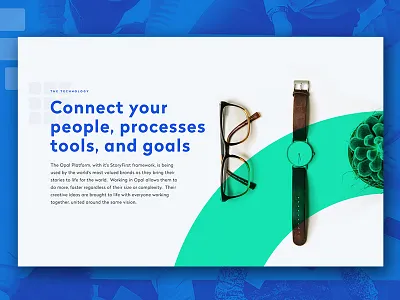 Opal Homepage Concept detail clean homepage landing page layout minimal overlay ui web design web site