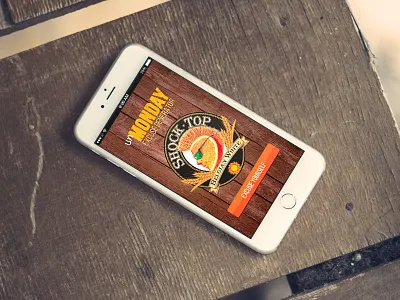Shocktop Social App design mobile ui