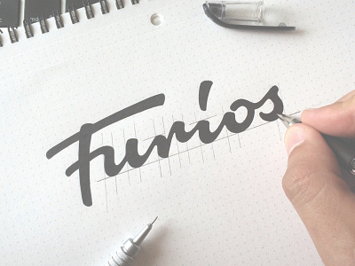Furios brand guitar hand writing identity lettering logo logotype type typography леттеринг логотип