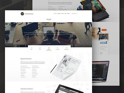 WDG Services Page agency glossary services web design
