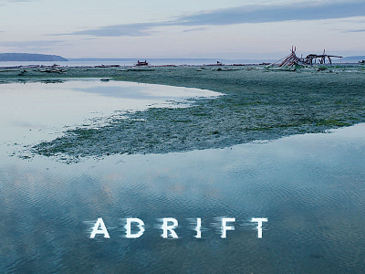Adrift blue type water
