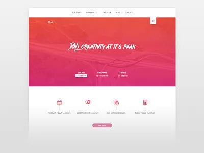 Dali Sketch App Website design freebie minimal sketch tutorial ui web design