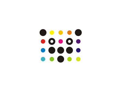 Dots panda, logo design symbol abstract logo logo design minimal panda pattern points dots circles wild animals