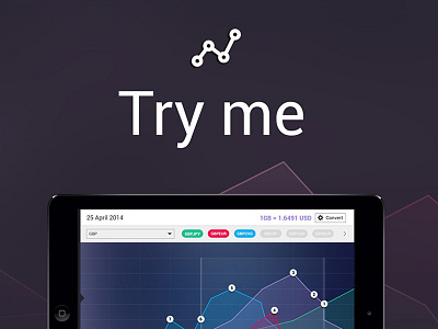 Currency App app calendar currency data design graph ios ipad stats swipe ui ux