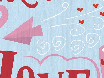 Love Notes! candy chocolate illustration illustrator love pink red valentine valentines day