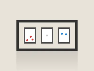 Poll Positions abstract artwork election flat illustrator president primary vector