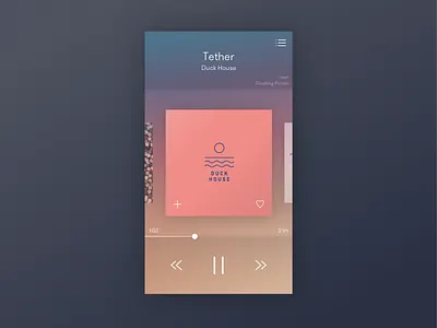 Music Player 9 daily dailyui minimal music player ui