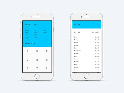 Nonagram - 2016 game iphone minimal nonagram ui wordgame