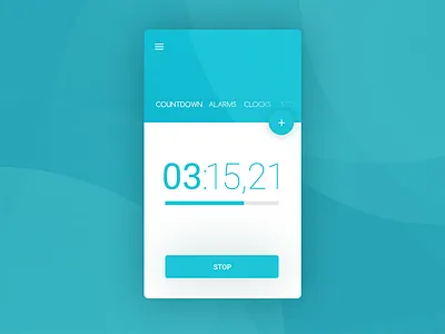 Daily UI :: 13 - Countdown android daily ui dailyui flat timer