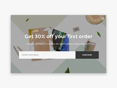 Subscribe Popup email minimal newsletter notification popup subscribe ui ux
