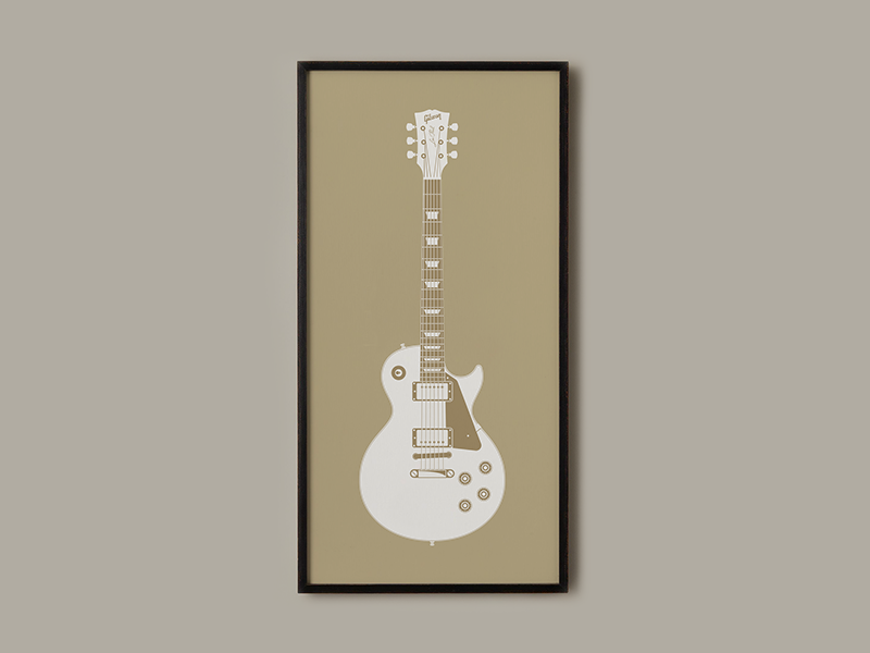 Gibson Les Paul Wall Art by Igor Chebotarev on Dribbble
