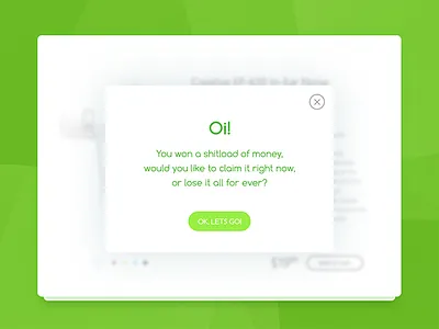 Daily UI :: 15 - Popup / Overlay daily ui dailyui flat popup