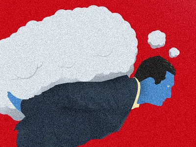 Overthinking editorial illustration