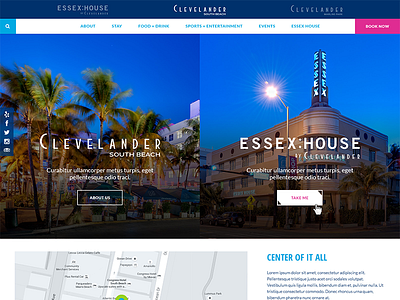 South Beach Hotel Website Comp comp hotel hotel website site design south beach website comp website design