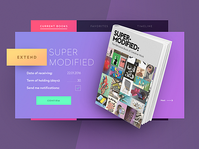 Library Widget creative agency flat material design minimal product design ui ukraine ux web webdesign