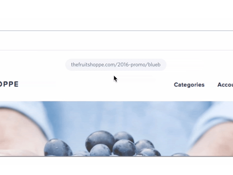 Active URL in FullStory's Playback UI animation hover principle url