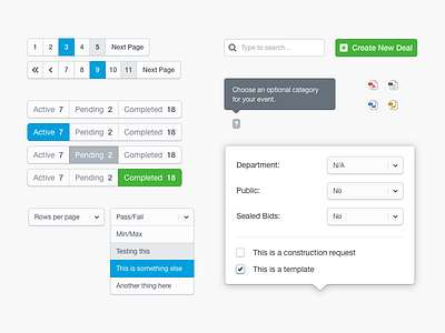 UI Kit buttons design dropdown typography ui kit user interface ux