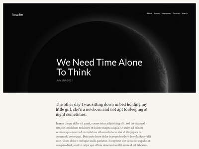 Monserrat Publication Version 2 blog ghost theme online quarterly publication