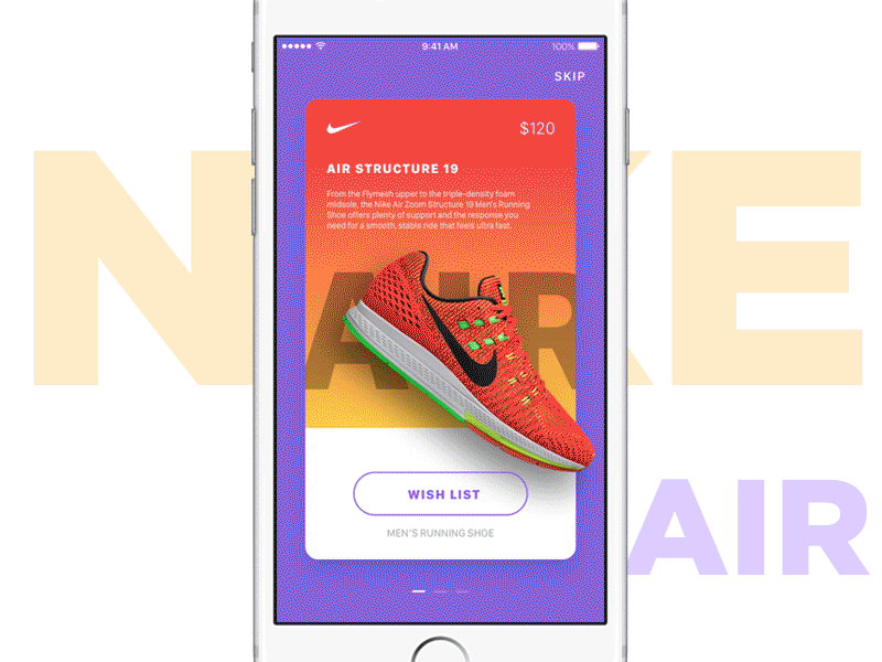 Nike Promotion Ads — Parallax Effect animation app download freebie interaction nike parallax principle sketch ui uiux ux